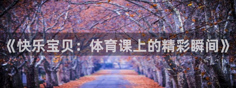 杏悦注册：《快乐宝贝：体育课上的精彩瞬间》