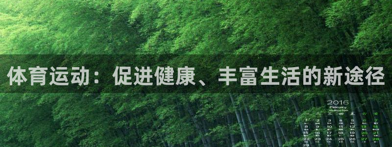 杏悦体育官网登录：体育运动：促进健康、丰富生活的新途径